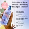 Eva NYC Satin Dream Smoothing Shampoo, Hair Care for Soft and Smooth Hair, Anti-Frizz Shampoo for Satiny Smoothness, GMO-Free Hair Products for Women, 8.8 fl oz