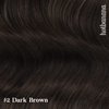 HOTBANANA Human Hair Clip in Hair Extensions, Dark Brown 120g Clip in Hair Extensions Real Human Hair Straight Remy Hair Clip in Hair Extensions 18 Inch 7pcs
