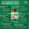 Zazzee Cranberry PACs, 72 mg PACs per Capsule, 2X Strength, 100% Soluble, 120 Vegan Capsules, 50:1 Extract, 18,200 mg Strength, Fast-Acting, Effective Urinary Tract UTI Support, Made in The USA