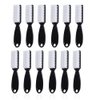SQULIGT 12Pcs Nail Brush for Cleaning Fingernails, Handle Grip Cleaning Brush for Nail and Toenail, Nail Dust Brush Manicure Pedicure Tools Scrubbing Brush Women Men Home Salon (Black)