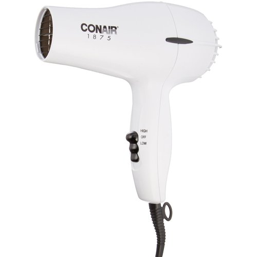 Conair Hair Dryer, 1875W Mid-Size Blow Dryer, White