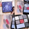 8 Colors Smokey Eyeshadow Palette, Matte Pearlescent Cool Toned Shimmer Glitter Eyeshadow Black Red Smoky Eyeshadow Palette,Long Lasting Waterproof Cool Daily Eye Shadow Makeup Palette For Goth Look