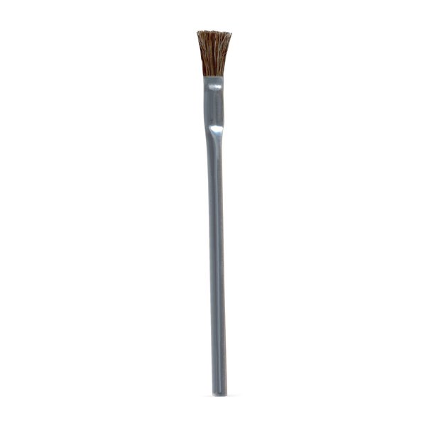 MG Chemicals - 855-144 (Acid) Horse Hair Cleaning Brushes, (Box of 144) 6" Tin Handle, 3/4" Trim Length, 1/4" Length x 3/8" Width Brush Face