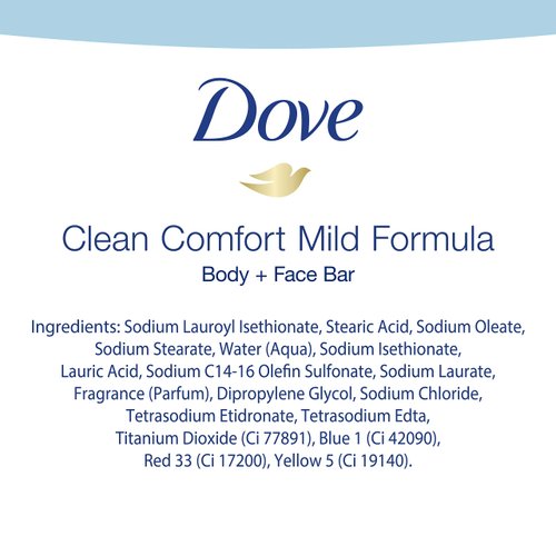 Dove Men+Care Body Soap and Face Bar to Hydrate Skin Clean Comfort More Moisturizing Than Bar Soap 3.75 oz 6 Bars