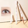 Vtrem 2 Colors Light Coffee Color Eyeliner Pen Waterproof Ultra-Fine Tip Smudgeproof Gel Eyeliner Long-Lasting Eye Liners for Women Makeup Tools