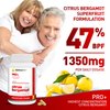 Citrus Bergamot SuperFruit PRO+ with Olive Leaf Extract - 47% BPF - 80% Polyphenols - 675mg per Serving - Worlds Strongest - Backed by Clinical Studies - Made in The USA - 180 Caps
