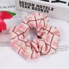 Scrunchies for Hair Plaid Elastic Hair Ties Ponytail Holder Hair Bands for Women Accessories Bandana Scrunchies
