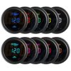 GlowShift 10 Color Digital 300 F Oil Temperature Gauge Kit - Includes Electronic Sensor - Multi-Color LED Display - Tinted Lens - for Car & Truck - 2-1/16" (52mm)