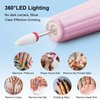 Professional Nail Drill Kit ; Portable Electric Nail File Set for Acrylic Gel Nails, Nail Filer Electric for Beginners and Professionals Manicure and Pedicure Set with Rechargeable, Lightweight, Pink