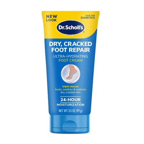 Dr Scholl's Dry, Cracked Foot Repair Ultra-Hydrating Foot Cream 3.5 oz, Lotion with 25% Urea for Dry Cracked Feet, Heals and Moisturizes for Healthy Feet