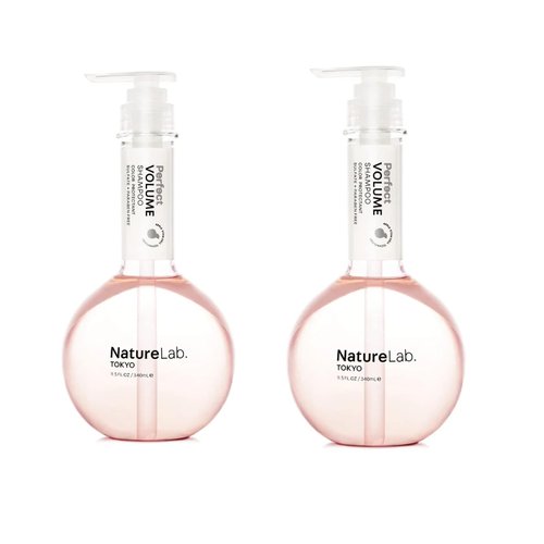 NatureLab. TOKYO Perfect Volume Shampoo: Hair Volumizer, Build Lift, and Body to Flat, Fine, or Limp Hair I 11.5 FL OZ / 340ml (2 Pack) | $30 VALUE