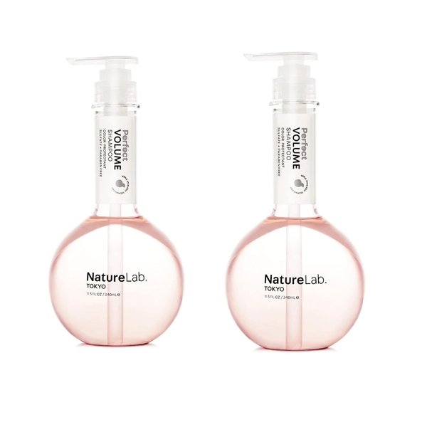 NatureLab. TOKYO Perfect Volume Shampoo: Hair Volumizer, Build Lift, and Body to Flat, Fine, or Limp Hair I 11.5 FL OZ / 340ml (2 Pack) | $30 VALUE