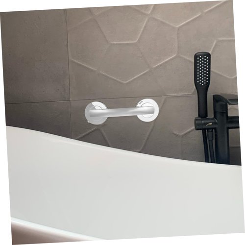 Cabilock Suction Cup Shower Handle Portable Bathroom Grab Bar for Extra Support Easy to Install and Uninstall Strong Bearing Capacity for Home Use