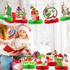 9Pcs whoville Christmas Decorations green Centerpiece ChristmasTable Decorations Christmas Party Decorations Whoville Christmas Decorations for Whoville Party Supplies