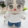 niannyyhouse 10cm 15cm 20cm Plush Doll Clothes Solid Pants Flip Over Jeans Soft Stuffed Plush Toy Dress Up Accessories (b2, 20cm)