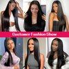 TENACOO 9x6 Wear and Go Glueless Wig Pre Cut Pre Plucked Bleached Knots Human Hair Wig Glueless Wigs for Black Women Human Hair Glueless 200% Density Ready to Go Straight Lace Front Wigs 26 inch