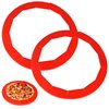 WYMECT Adjustable Silicone Pie Crust Shield Pie BPA-free Protectors Adjustable Bake Crust Protector Pie Crust Protector Cover Kitchen Tool for Baking Pie Pizza, Fit 8-11.5 Inch Pies (2 PCS) (Red)