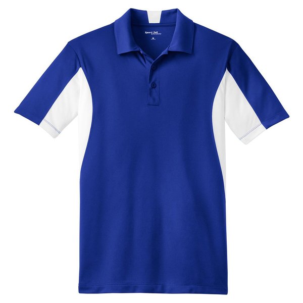 Sport-Tek Men's Big And Tall Moisture-Wicking Micropique Polo Shirt,2X Tall,Tr Royal/White