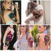 Aresvns 25 sheets Cute Watercolor Temporary Tattoo Long Lasting, 14 Sheets Roses Flower Butterfly Lion Fake Tattoos for Adults Shoulder Arm Hands, 11 Sheets Tiny tattoos