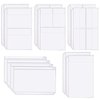 CiCiKiea A5 Binder Pockets, 12PCS A5 Size 6 Holes Binder Pockets, [Waterproof PVC Pouch] Premium Clear Binder Zipper Folders Document Filing Bags for 6-Ring Notebook Binder Loose Leaf Bags, Clear