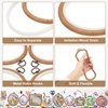 PATIKIL 12 Pieces 4.2" Embroidery Hoops Frame Imitated Wood Circle Cross Stitch Hoop Ring for Embroidery Art Craft Handy Sewing Decoration