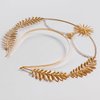L'VOW Halo Crown Headpiece Goddess Headband Boho Bridal Wedding Headdress Angel Tiaras and Crowns for Women and Girl(S4-Gold)