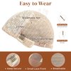 LONAI Blonde Wigs for Women 24" Long Natural Blonde Middle Part Layered Wig Synthetic Hair Wig for Daily Use Party Cosplay