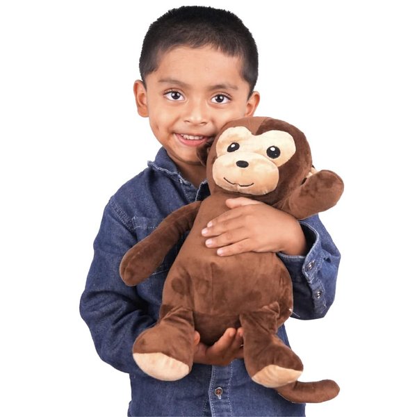 Squirrel Products Cuddle Mates Monkey Stuffed Animal Plush Toy - 12 Inch