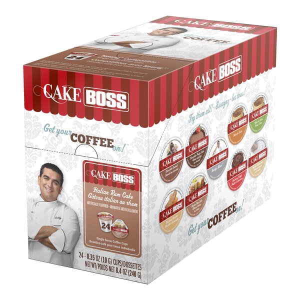 Cake Boss Coffee, Dulce De Leche Flavored Coffee, Single Serve Cups for the Keurig K Cup Brewer, 24Count.
