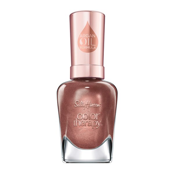 Sally Hansen Color Therapy Nail Polish, Raisin the Bar, Argan Oil Formula, 5 Oz, Nail Polish, Color Nail Polish, Nail Strengthener, Strong Nails, Nail Treatment, Growth Treatment