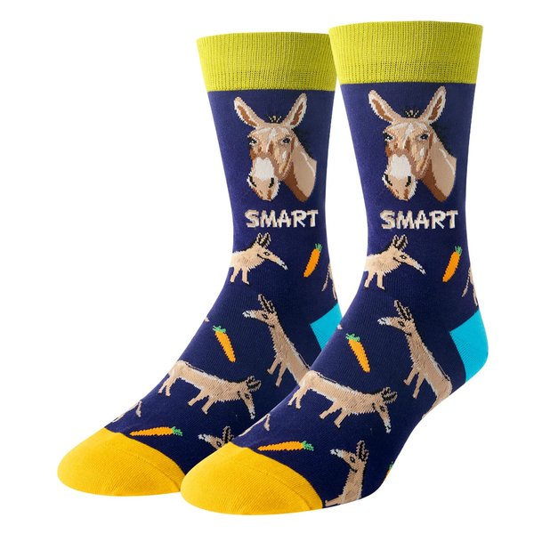 HAPPYPOP 2024 Funny Socks Mens Funny Socks Silly Socks For Men Crazy Socks Donkey Socks, Gag Gifts Donkey Gifts