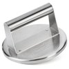 HULISEN Burger Press with Lip, Stainless Steel Burger Smasher, 6 Inch Hamburger Grill Press for Flattening Hamburger Patty, Smashing Burger, BBQ Griddle Cooking Tool, Griddle Accessories Kit