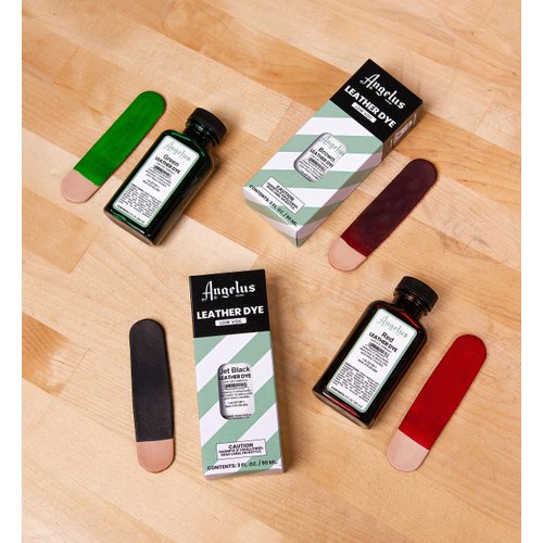 Angelus Leather Dye - Flexible Leather Dye for Shoes, Boots, Bags, Crafts, Furniture, & More 3oz (Brown)