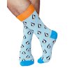 xiaomaizi Men's Novelty Fun Crew Socks Crazy Animal Pattern Long Dress Socks for Men Size 7-13