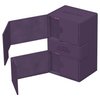 Ultimate Guard Flip 'n' Tray 160+, Deck Case for 160 Double-Sleeved TCG Cards +Dice Tray, Purple, Independent Magnetic Closure & Microfiber Lining