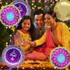 5PCS Diwali Decorations Diwali Balloons Happy Diwali Rangoli Party Decorations Diwali Foil Balloons for Indian Themed Deepavali Festival of Lights Party Decoration Supplies