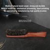 O BRUSHZOO Hair Brush, Boar Bristle Brush for Women Men Short Thin Fine Hair, Beech Handle Hairbrush for Hair Detangle Smooth