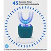 Ultrasonic Electric Toothbrush, U Shaped Automatic Toothbrush for Adults 360° Whole Mouth Toothbrush Whitening Wireless Charging IPX7 Waterproof