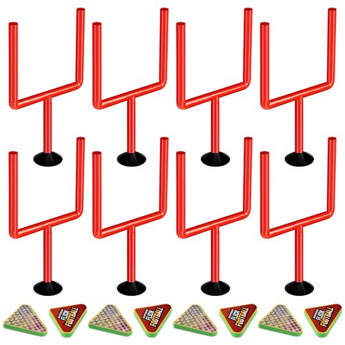 Chuangdi 16 Pcs Flick Football Games for Kids Mini Table Top Sports Games with Posts and Plastic Footballs Indoor Games for Kids Football Party Favors Birthday Gifts