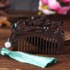 Hair Comb 2PCS Vintage Woodcarving Flowers Birds Comb Elegant Natural Wood Small Comb Easy To Carry Anti-static Head Massage Hair Comb Brush for Travel