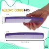 Allegro Combs #415 Combs for Women, 7 Inches Combs for Men, Parting Comb, Hair Comb, Comb for Men 3 Count (Purple)