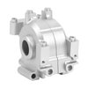 Aluminum Alloy RC Car Front Gearbox,Gear Box for Losi Baja Rey 1/10 RC Car (Silver)