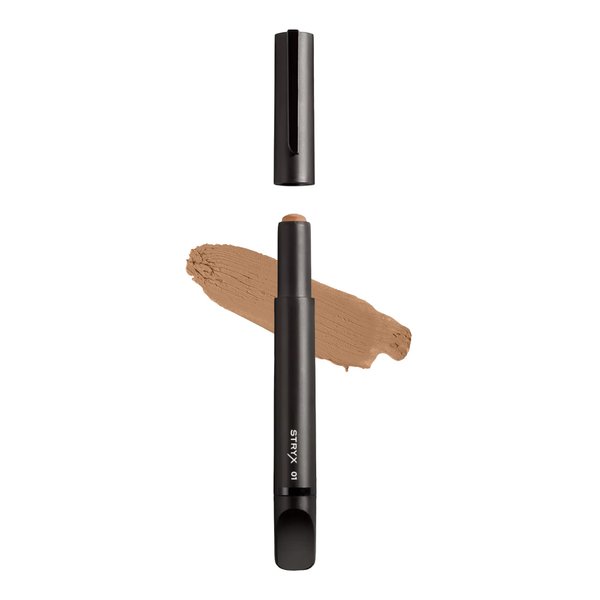 Stryx Concealer Stick Tool for Men, Medium Mahogany - Natural Pigments Hides Imperfections, Acne, Razor Burns, Scars, & Rosacea - Highly Adaptable Shades for Easy, Undetectable Coverage - All Skin Tones