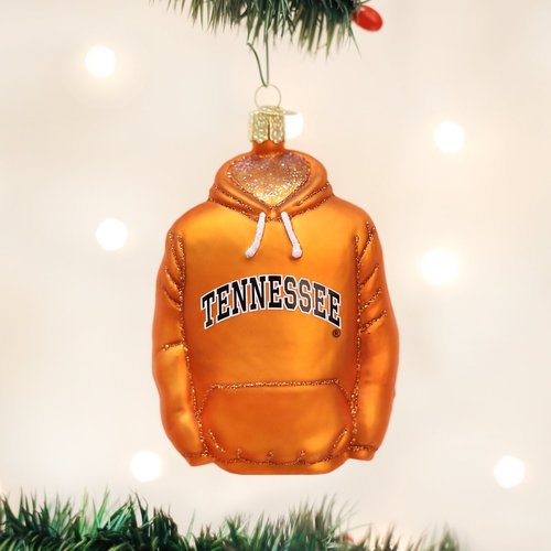 Old World Christmas Ornaments: University of Tennessee Glass Blown Ornaments for Christmas Tree, Hoodie