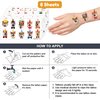 Shiba Inu Temporary Tattoos Suit Cute Dog 81 PCS Funny Cute Pet Themed Stickers for Kids Birthday Party Supplies, Decorations, Favors and Prizes Cute Gifts for Boys and Girls With Different Dog Faces
