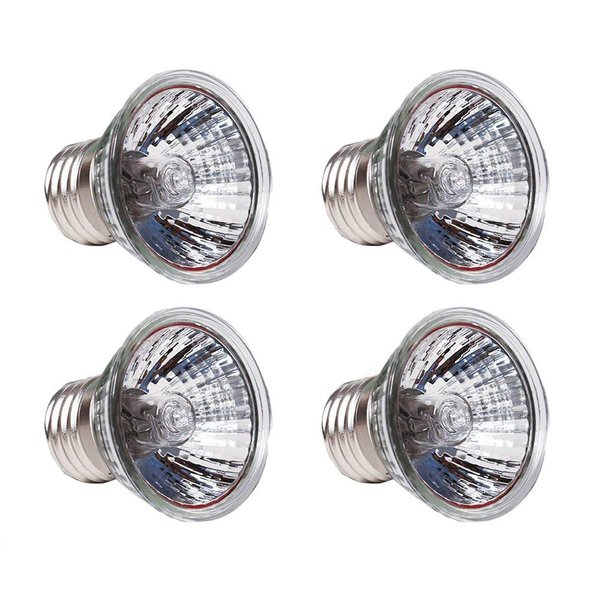 CTKcom 4-Pack 50W Heating Lamp,110V F Heating Lamp Spot Lamp for Turtle Aquarium Aquatic Reptile Lizard Habitat Heat Lighting,4 Pcs