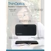 ThinOptics unisex-adult Reading Glasses + Black Universal Pod Case | Purple Frames, 1.00 Strength Readers Purple Frames / Black Case, 44 mm