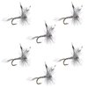 The Fly Fishing Place Mosquito Classic Trout Dry Fly Fishing Flies - Set of 6 Flies Size 12