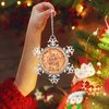 DOREENABE Snowflake Ornament Vegan Truffle Pizza Ornaments for Christmas Trees Eat Drink and Be Merry Cute Food Christmas Ornaments 2023 Funny Metal Souvenir Xmas Tree Hang Pendant Exchange Gift