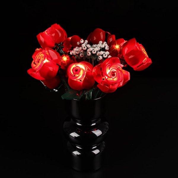 BrickSoul Led Light Kit for Lego Rose Bouquet Set, Flower Building Blocks Model 10328 Building Blocks Model Lego Light Kit, Light Up Legos - NO Lego Blocks Set (Standard Version)